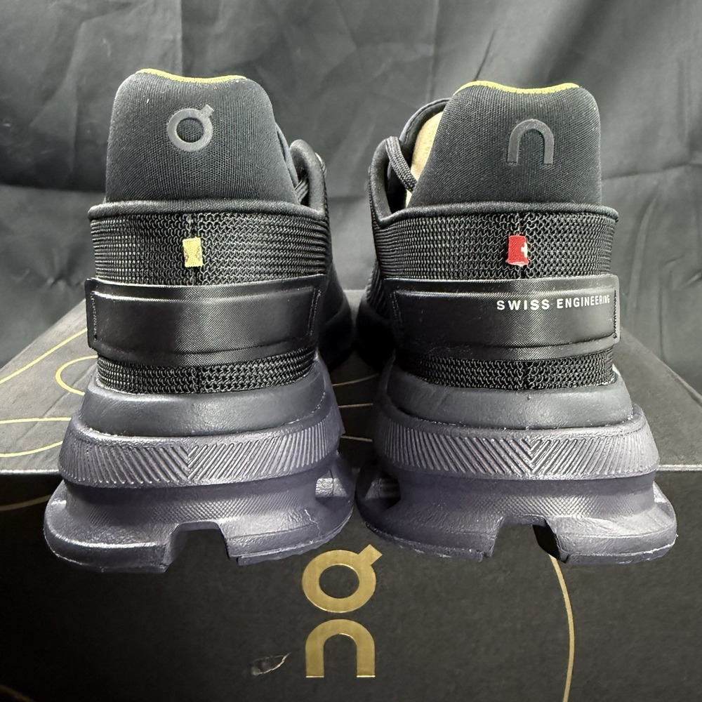 ON Cloudnova Flux Suma Womens Size 5.5‎ Black Iron Gold Athletic Running Shoes - Picture 3 of 10